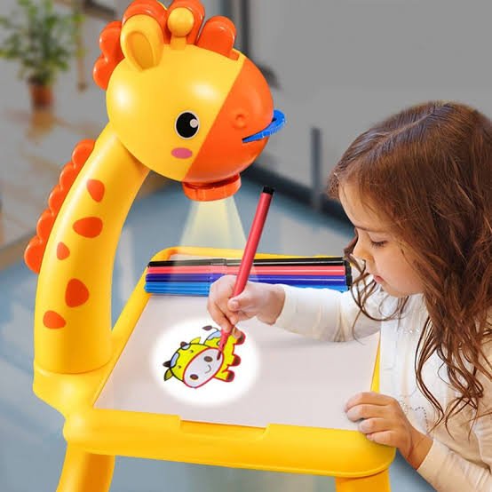 3-in-1 Kids Drawing Projector Table
