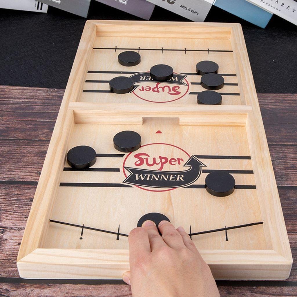 Schnelles Fast Sling Puck-Spiel, Lustiges hölzernes Sling