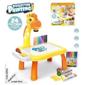 3-in-1 Kids Drawing Projector Table